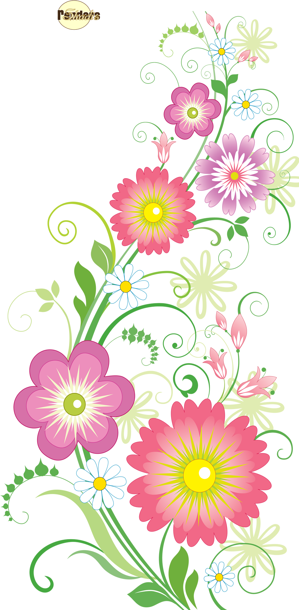 Render Nature Renders Bouquet Pinterest Autresinconnu - Beautiful Flower Designs (1100x2100), Png Download