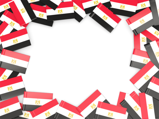 Egypt Flag Frame (640x480), Png Download