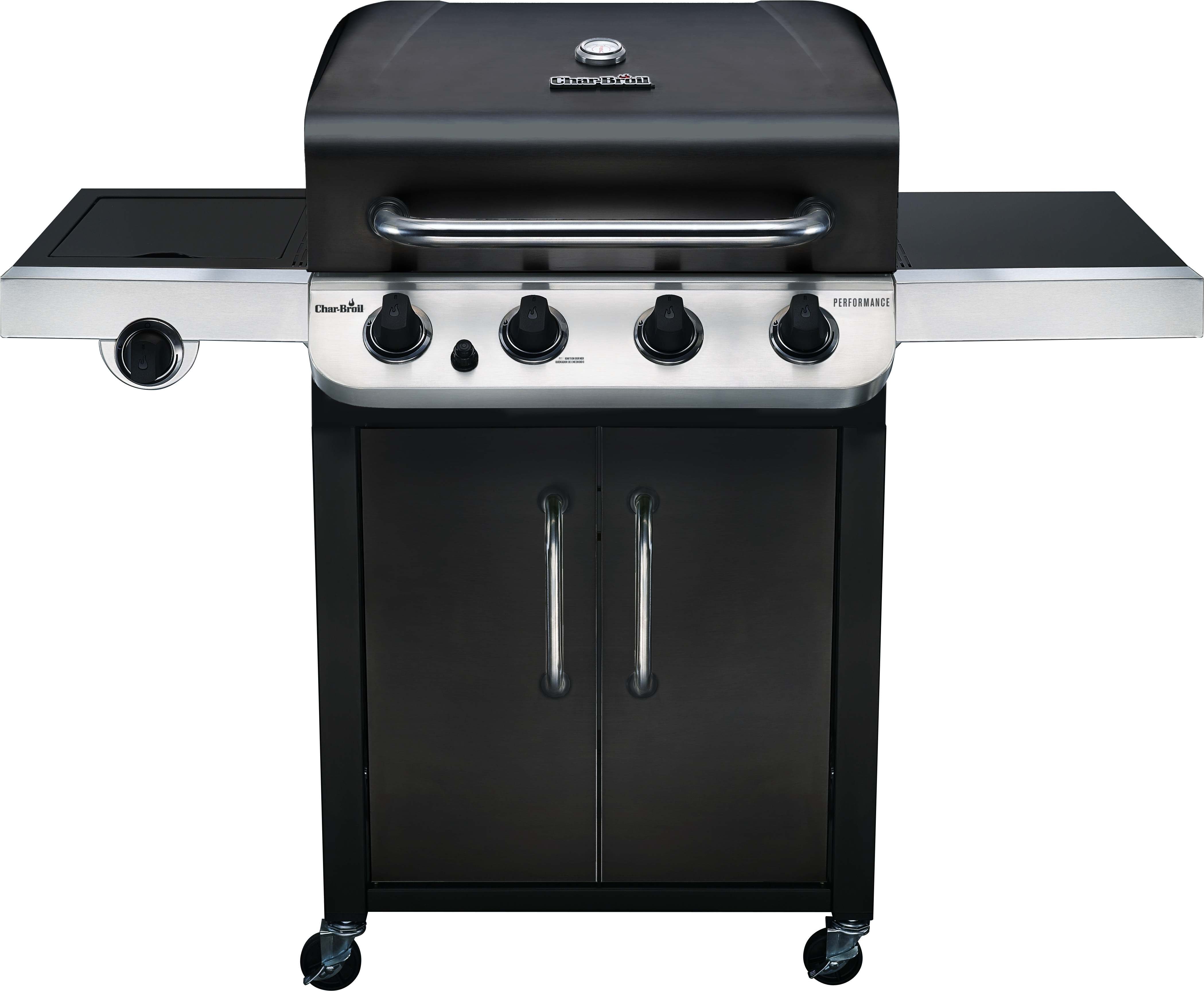 Char-broil Performance 4 Burner Gas Grill - Black Char Broil Grill (4431x4431), Png Download