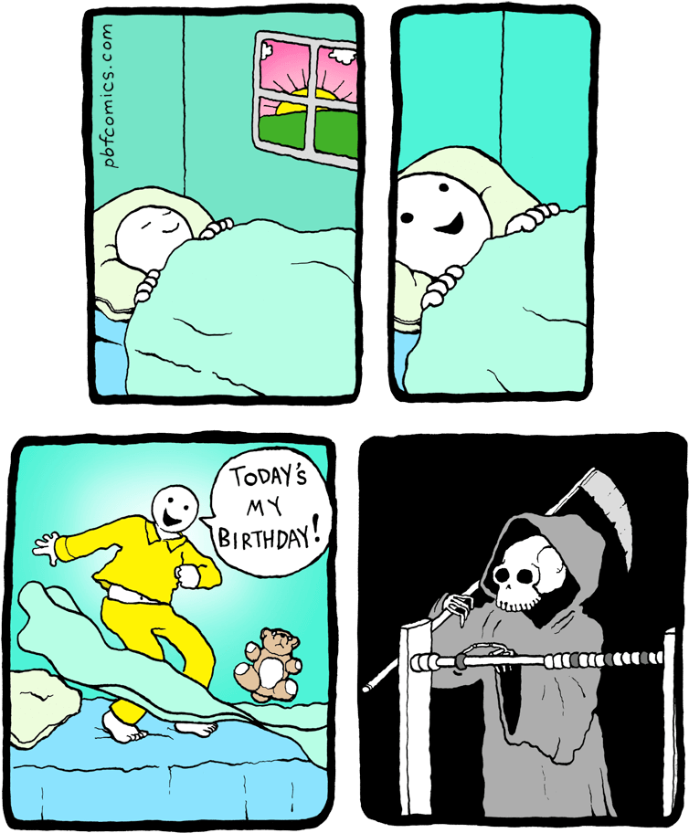 Todays My Birthday - Comics With Dark Endings (800x935), Png Download