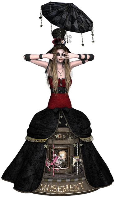 Steampunk Girl Png (433x640), Png Download
