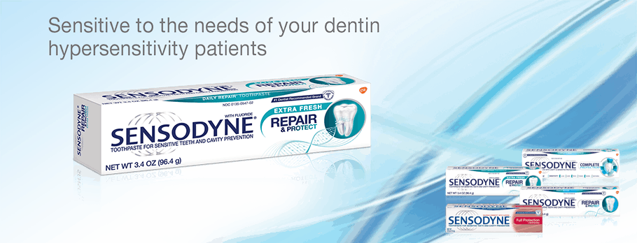 Sensodyne Daily Repair And Protect Toothpaste Power (910x348), Png Download
