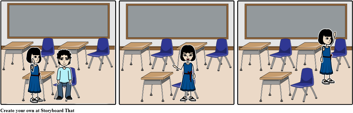 Students In A Classroom - Cartoon (1164x385), Png Download