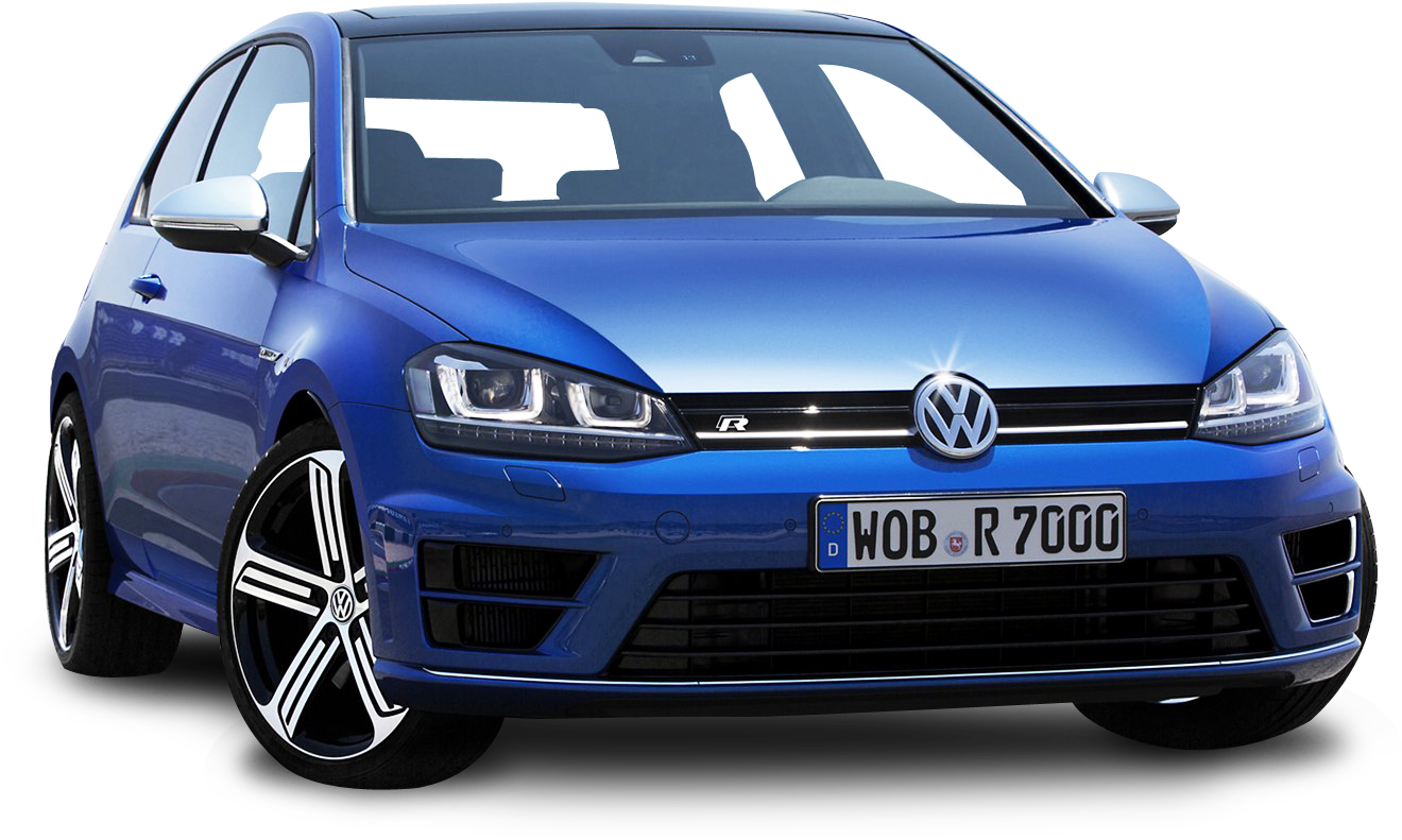 Volkswagen Golf Blue Car Png Image - Golf Gti 2016 Precio Mexico (1398x920), Png Download