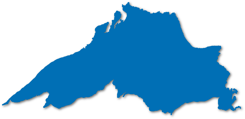 Big Water Film Festival - Lake Superior Vector (1035x513), Png Download