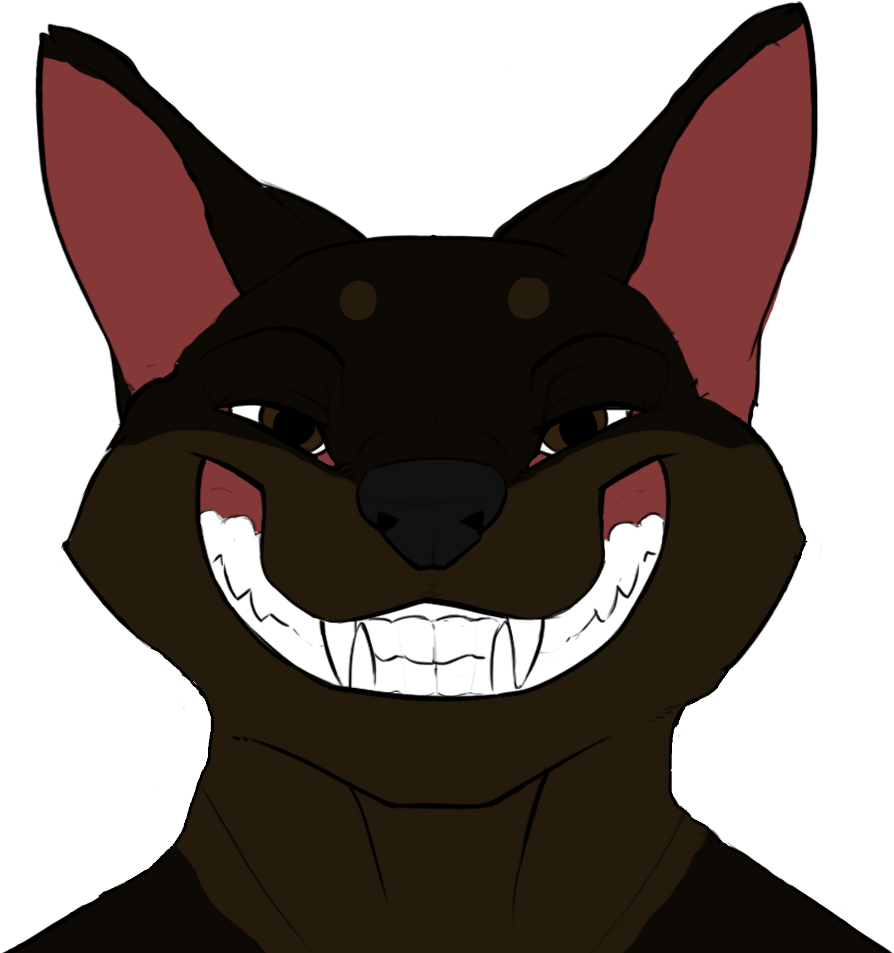 Evil Face > - Old English Terrier (1000x1000), Png Download