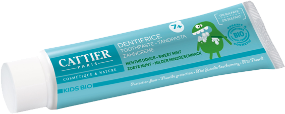 Dentifrice 7 Ans Et - Cattier Toothpaste For Children 7 Years + 50ml 50 Ml (605x296), Png Download