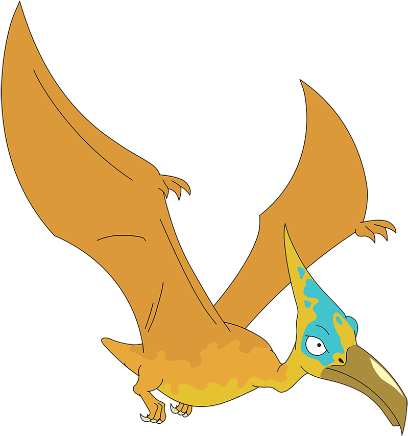 Pterodactyl - Family Guy Peter Prehistoric Park (800x1200), Png Download