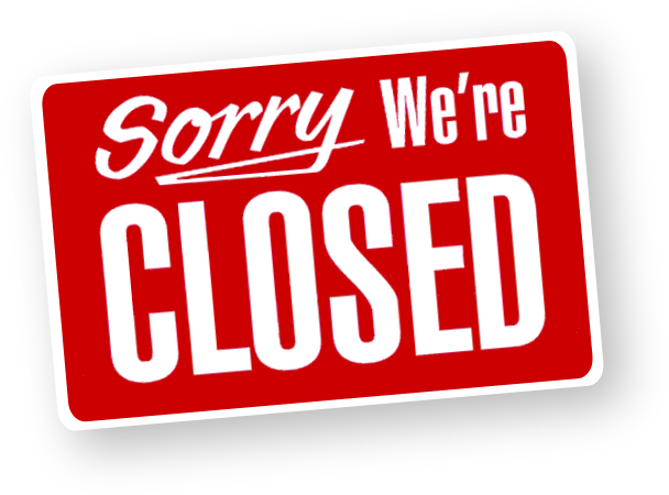Course Closed - Business Closure (621x464), Png Download