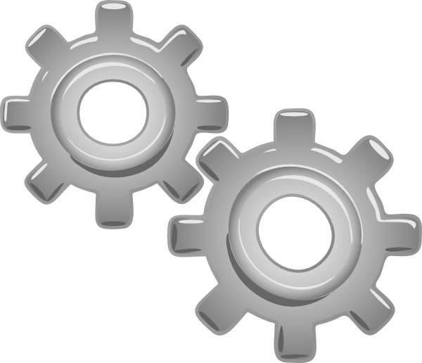 Gears Motion Motor - Engine Parts Clip Art (600x516), Png Download