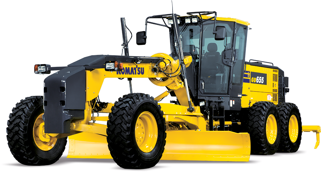 Grader - Komatsu Gd675 5 (1024x768), Png Download