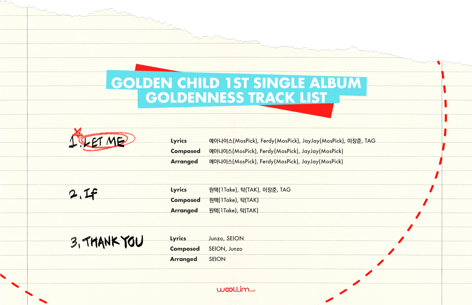 Golden Child Goldenness Track List - Golden Child Goldenness Tracklist (1634x1080), Png Download