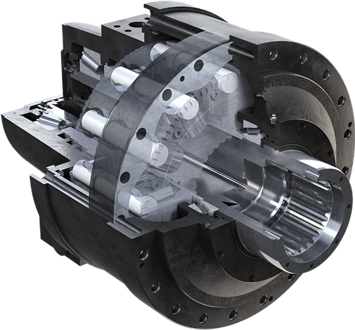 Industrial Hydraulic Motors - Hydraulic Motor Black Bruin Bb7 (600x502), Png Download