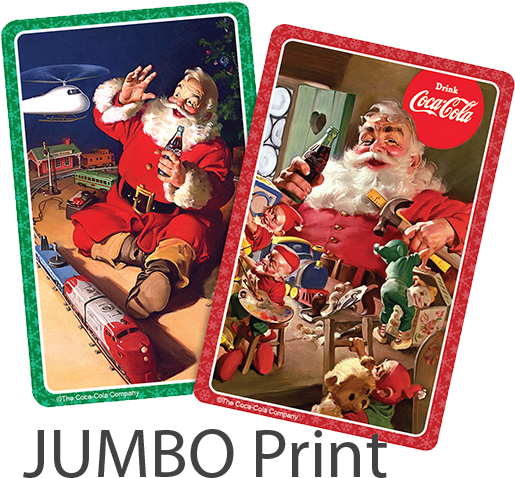 Santa's Workshop Playing Cards - Coca Cola Santa's Workshop 1000 Piece Jigsaw Puzzle (542x500), Png Download