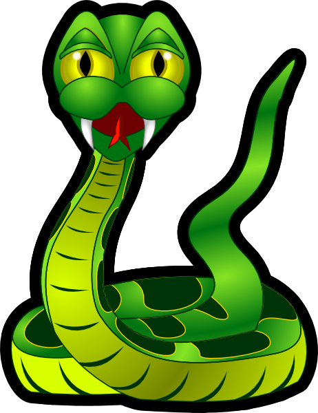 How To Set Use Snake Green Clipart (462x600), Png Download