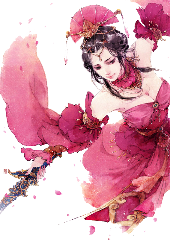 Tradtional Chinese Painting - Y Xuy Ngũ Nguyệt Thất Tú (567x802), Png Download