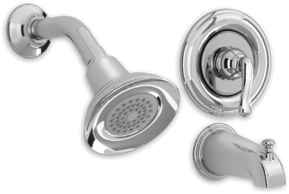 Single Handle Tub & Shower Faucet, Polished Chrome (1000x1000), Png Download