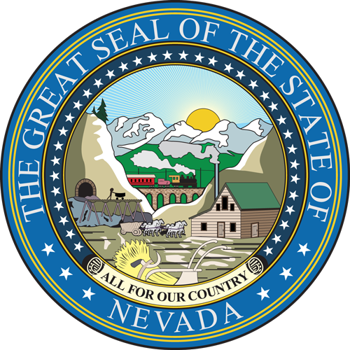 Nevada Seal - - Nevada State Seal (500x500), Png Download