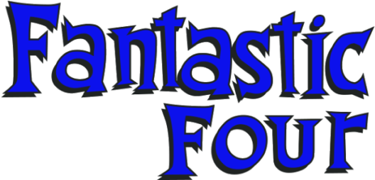 Fantastic, The Thing, & Human Torch By Artgerm - Fantastic Four Comic Logo (600x253), Png Download