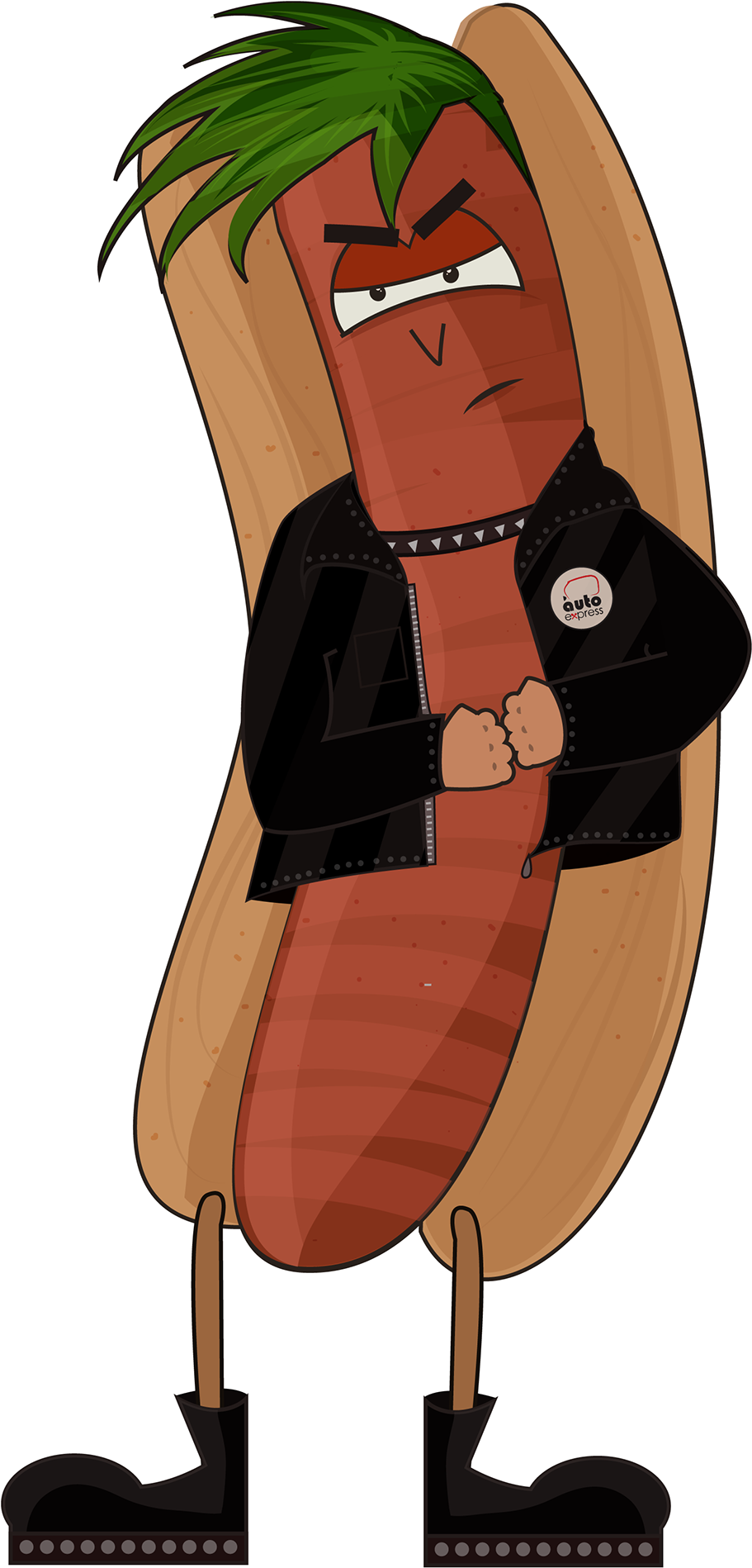 Auto Express Naughty Hot Dogs On Behance Clip - Characters Hot Dogs (1400x2106), Png Download