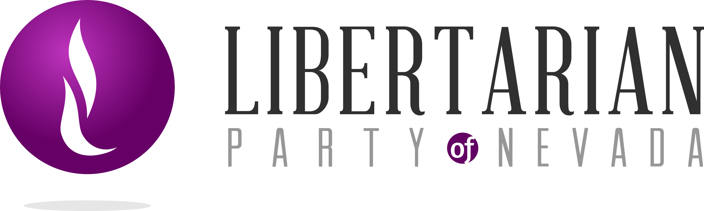 Libertarian Party Of Nevada Long - Libertarian Party Of Nevada (2908x875), Png Download