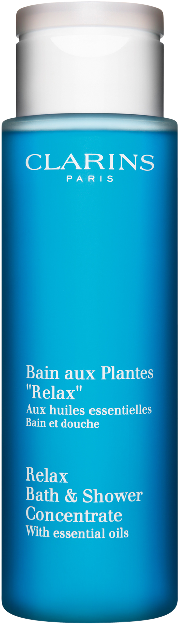 Clarins Relax Bath - Clarins Relax Bath And Shower Concentrate 200ml (513x1234), Png Download
