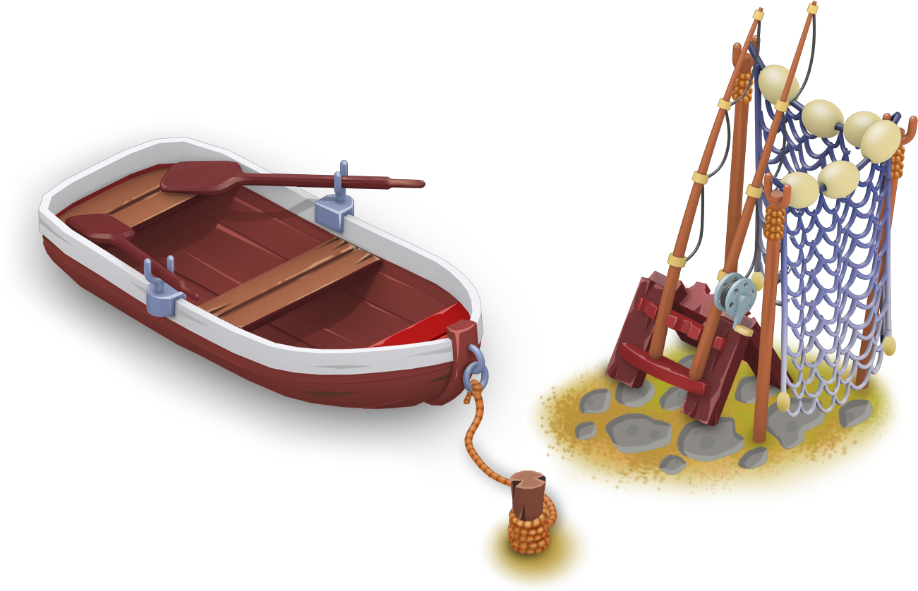 Fishing Boat Repaired - Fishing (1329x1329), Png Download