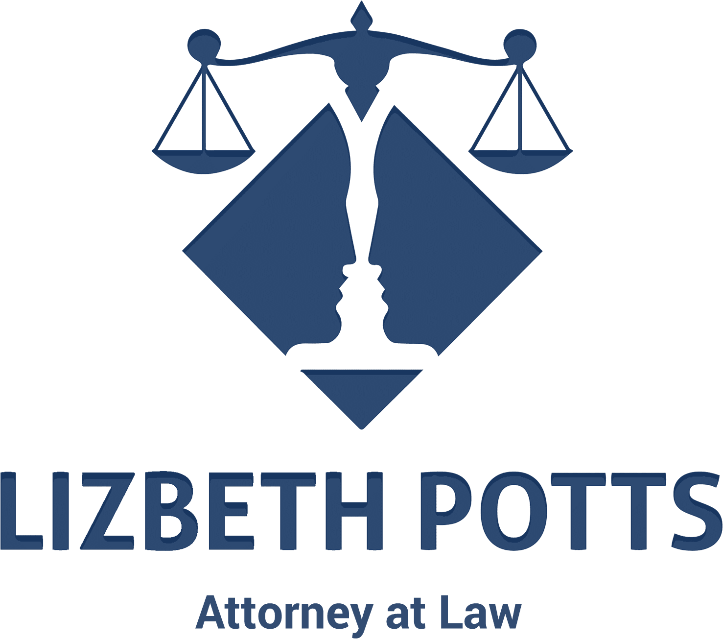 Call Lizbeth Potts, Attorney At Law - Family Law Logo (1500x1356), Png Download