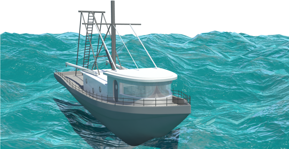 Fishing Boat Model Png - Watercraft (1191x670), Png Download