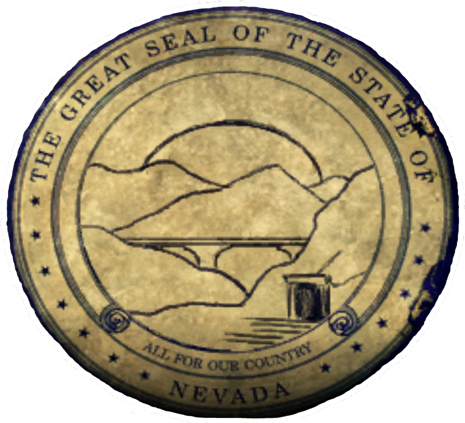 Fonv Nevada State Seal - Fallout (942x942), Png Download