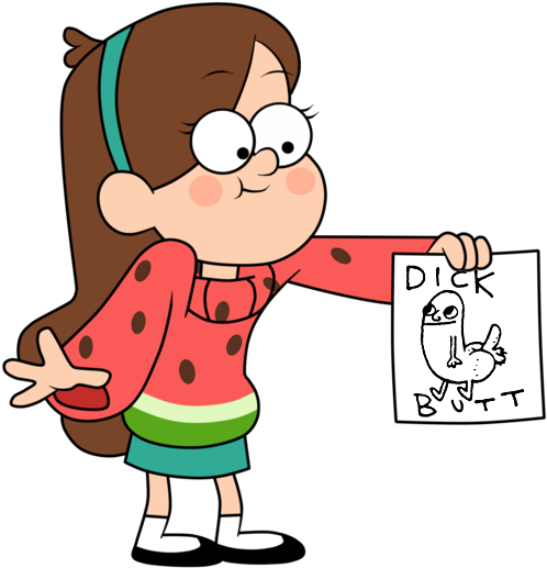 Mabel Pines Facial Expression Nose Clip Art Human Behavior - Dick On Butt (516x526), Png Download