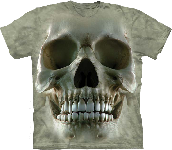 Skull Face Shirt - 3d T Shirt Skull (750x648), Png Download