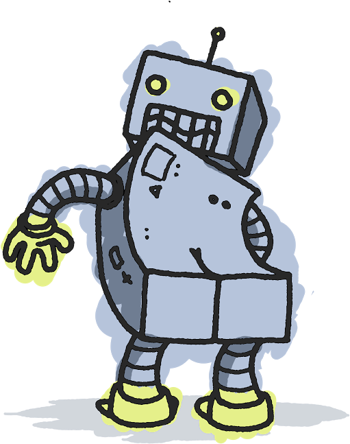 I Started The Site With My Good Pal Bronson Arcuri, - Robot Butt (714x808), Png Download
