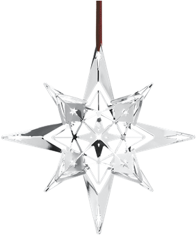 Karen Blixen Starhanging - Transparent Silver Christmas Decorations (460x460), Png Download