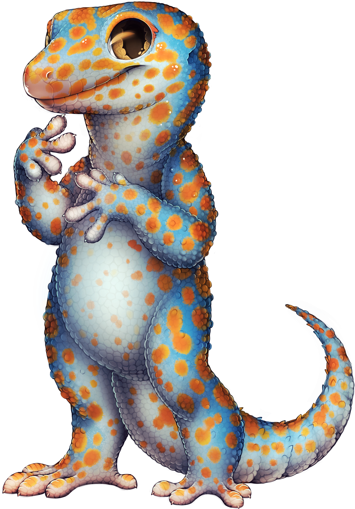 Gecko Tokay - Furvilla Gecko (1298x1769), Png Download