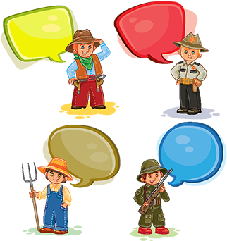 Set Vector Icons Of Small Children Different Professions, - Vector Graphics (360x360), Png Download