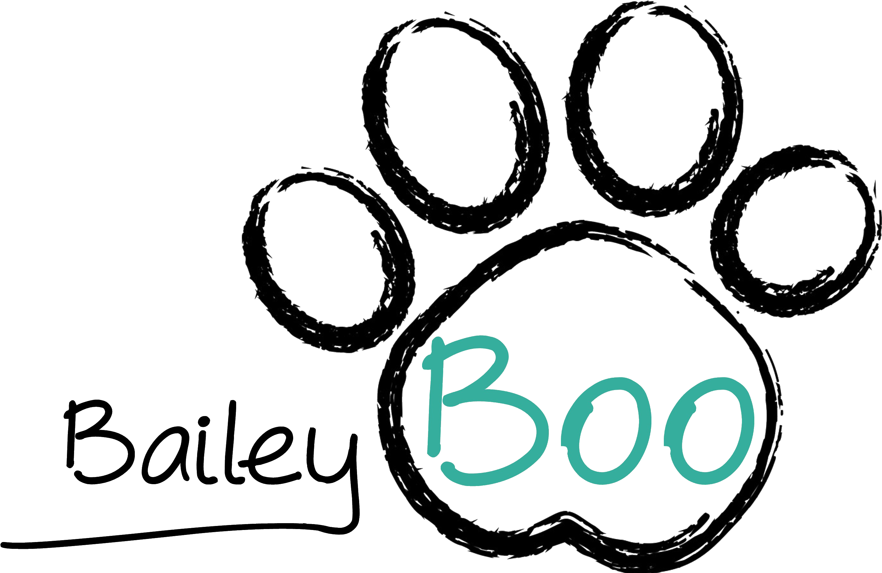 Cropped Bailey Boo Pet Care Services Final Logos 2018 - Paw (3507x2046), Png Download