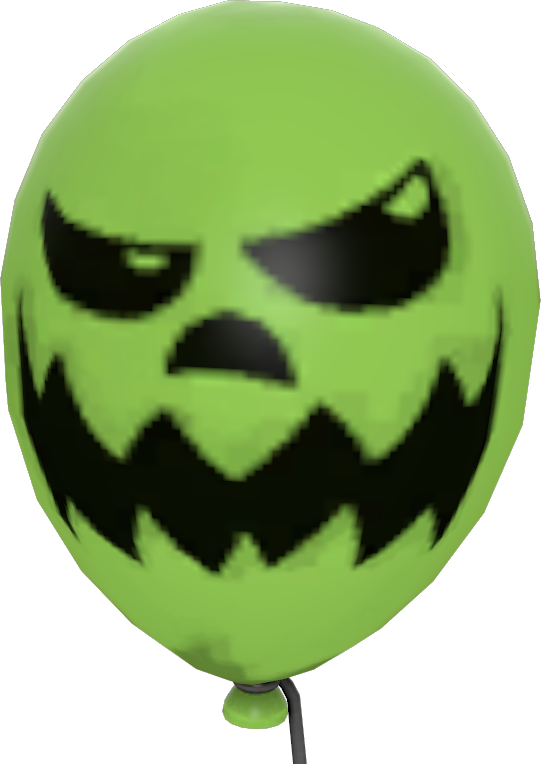 Painted Boo Balloon 729e42 - Boo Balloon Tf2 (541x764), Png Download