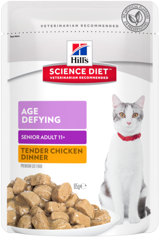 Sd Feline Senior 11 Plus Healthy Ageing Chicken Chunks - Hill's Science Diet Adult 7+ Tender Chicken Dinner (500x500), Png Download