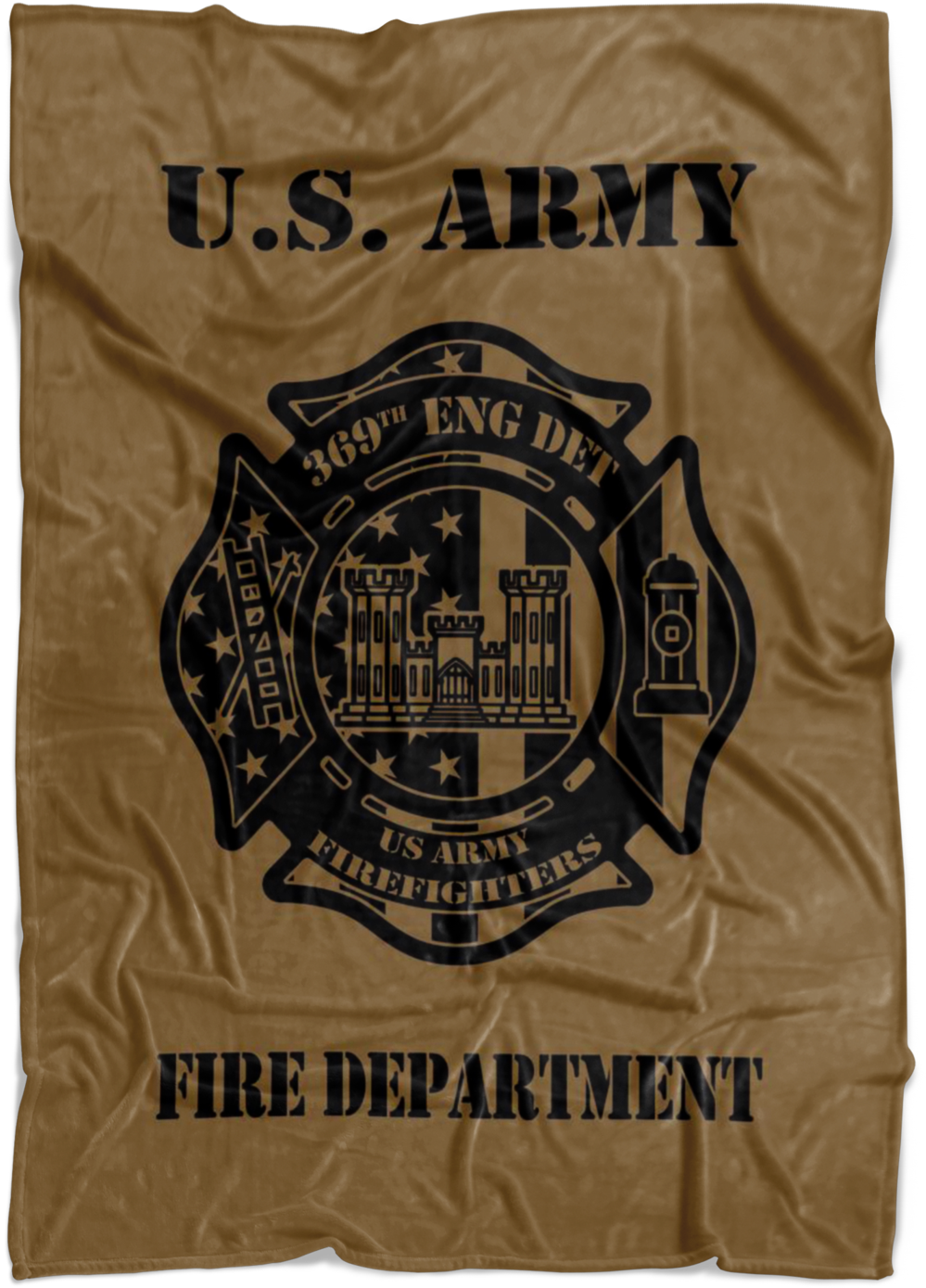 Us Army Firefighter Fleece Blanket - Blanket (1400x1400), Png Download