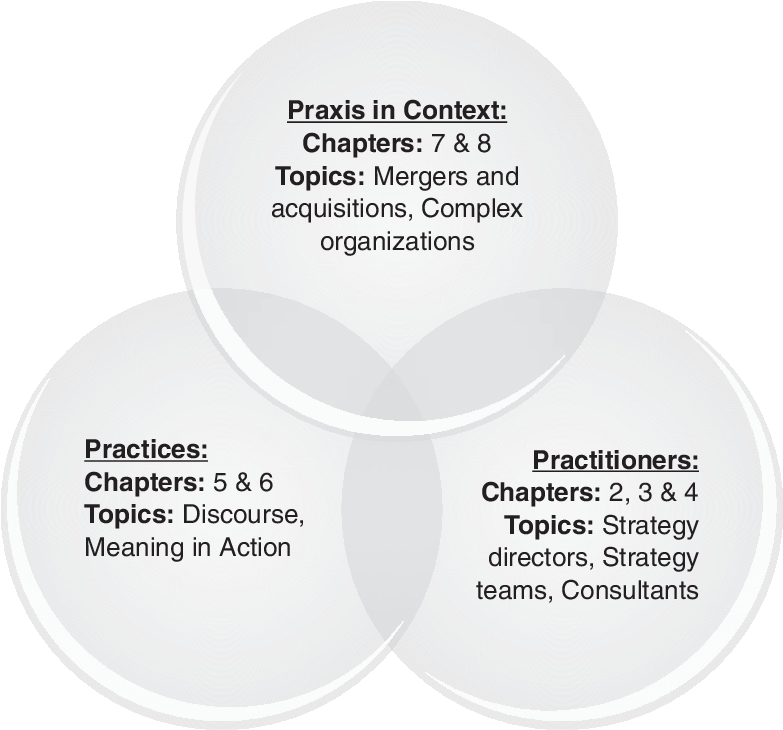 The Chapters And Key Themes Of The Textbook - Strategy Praxis (813x729), Png Download