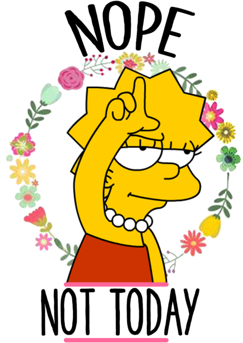 Lisa, Nope, And Simpsons Image - The Simpsons (500x773), Png Download