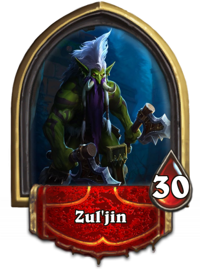 He Is The Most Notable Troll, So I Thought That He - New Warlock Portrait Hearthstone (400x550), Png Download