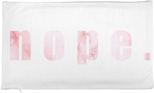 "nope" Text Graphic Pink Marble - Wallet (600x600), Png Download