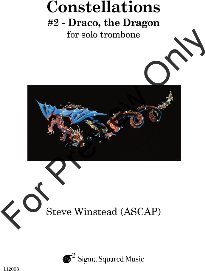 Sigma Squared Music - Constellations: #2 - Draco, The Dragon - Sheet Music (816x1056), Png Download