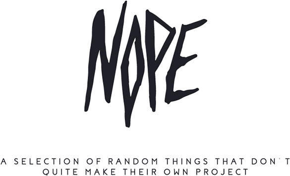 Nope // Just Some Stuff - Calligraphy (1200x477), Png Download