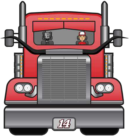 Truck Emoji Car Red America Coche Goclintgo Clintbowyer - Nascar Driver Emoji (440x466), Png Download