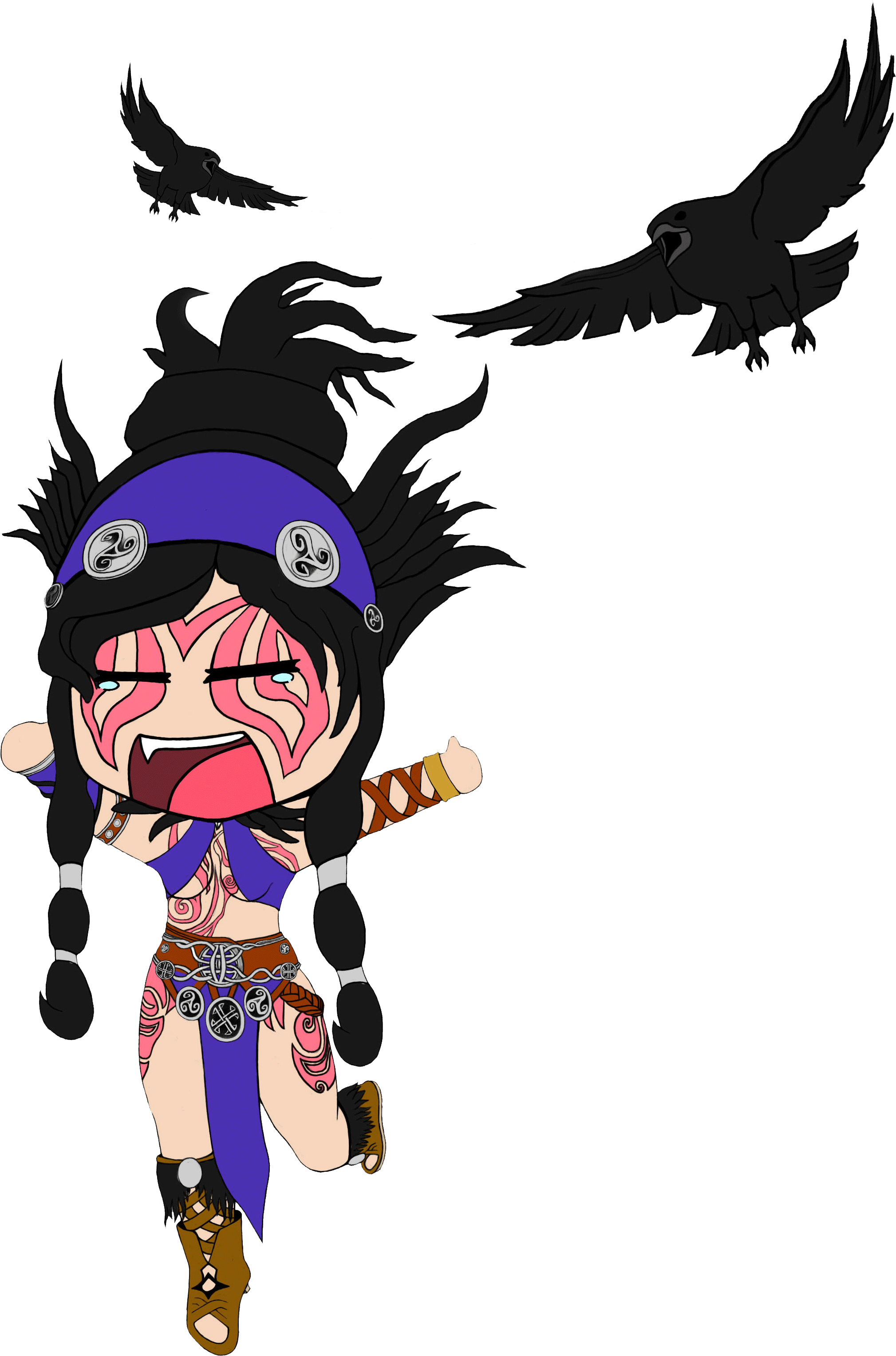Chibi Morrigan Smite Png Chibi Nope - Illustration (2480x3508), Png Download