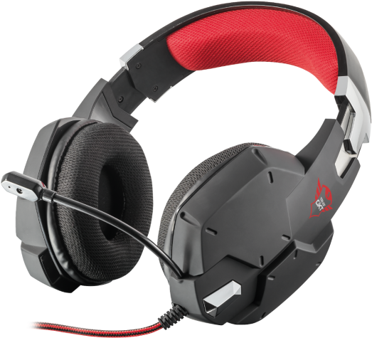 Trust T20408, Gxt 322, Carus Gaming Headset, Black - Trust Gxt Carus (643x560), Png Download