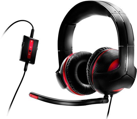 Headset - Thrustmaster Y-250c Over-ear Headset (600x487), Png Download